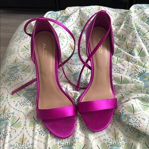 Aldo Women's Pink Strappy Heels